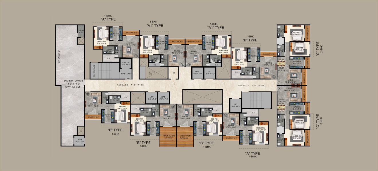 1&2BHK